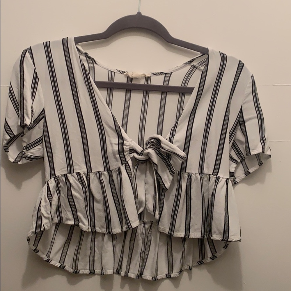 PacSun Striped Tie Top